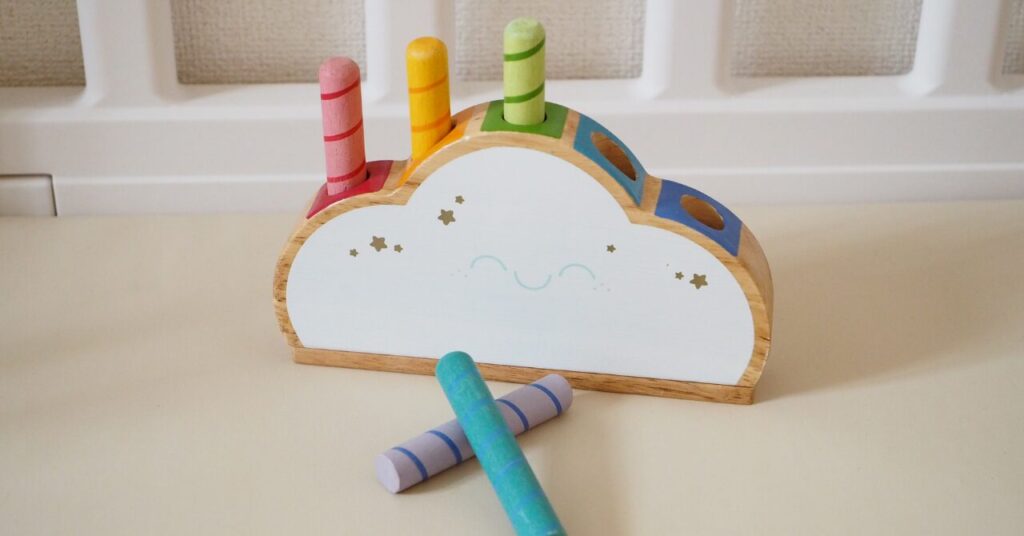 トイズレンタで届いたおもちゃ｜レインボークラウドポップ